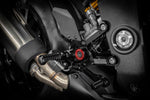 Gilles MUE2 Rearset For Triumph Speed Triple 1200 RR ABS 2022-2025 - Black/Red