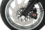 Drag Specialties Axle Caps For Harley Davidson FLD 1690 2012-2013 Front - Chrome Silver