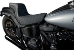 Slyfox High Noon Seat For Harley Davidson FLSB 1750 ABS 2018-2021 Black Logo/Classic Stitch - Black