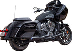 S&S Cycle 2 Into 1 Qualifier Exhaust System For Indian Challenger 108 2020-2023 - Guardian Black