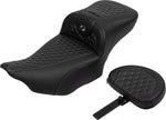 Saddlemen Roadsofa Extended Reach Honeycomb Seat For Harley Davidson FLHX 1923 ABS 2024-2026 - Black/Grey