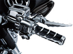 Kuryakyn Kinetic Grips For Harley Davidson FLDE 1750 2018-2020 - Black/Chrome