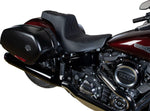 Drag Specialties Predator III Seat For Harley Davidson FLSB 1750 2018-2021 Black Stitching Double Diamond - Black