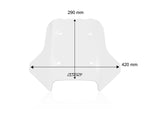 WRS Windscreen For CF Moto MT 450 ABS 2024-2026 - Clear