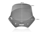 WRS Windscreen For BMW R 1200 R 2006-2014 26.5 cm (10-1/2") - Dark Smoke