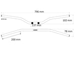 Accossato Aluminium Handlebar For SWM Ace Of Spades 125 ABS 2021-2022 - Silver