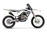 Blackbird Retro Graphics Kit For Husqvarna FC250 2023 - Blue/White/Yellow