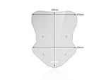 WRS Windscreen For BMW F 900 XR 2020-2024 45 cm (17-3/4") - Smoke