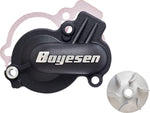 Boyesen Supercooler Water Pump Cover & Impeller Kit For Gas Gas EX 450 F 2021-2024 - Black