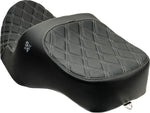 Slyfox Chariot Seat For Harley Davidson FLHX 1923 ABS 2024-2026 Double Diamond/Silver Logo - Black
