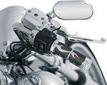 Kuryakyn ISO-Flame Grips For 1" Bars For Harley Davidson FLD 1690 2012 - Black/Chrome