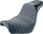 Slyfox High Noon Seat For Harley Davidson FLSB 1750 ABS 2018-2021 Classic Stitch/Gray Logo - Black/Grey