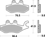 SBS MS Maxi Sintered Rear Brake Pads For Piaggio Beverly 300 I.E. 2011-2019