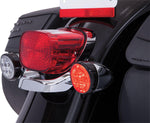 Ciro Fang Turn Signal Light Inserts For Harley Davidson FLDE 1750 ABS 2018-2020 Rear Black Clear