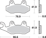 SBS LS Street Excel Sintered Rear Brake Pads For Triumph America 800 2002-2006