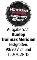 Dunlop Trailmax Meridian Rear Tyre TL 72W 170 60ZR17"