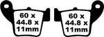 EBC TT Sport Carbon Fusion Brake Pads For Fantic 250 E 2017 Rear