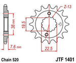 JT Sprocket For Kawasaki KFX400 2X4 2003-2006 Front 16T