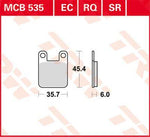 TRW All Round Sintered Metal Brake Pads For Sherco 0.8 80 2003-2004 Front