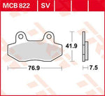 TRW All Round Sintered Metal Brake Pads For Mash Cafe Racer 125 2015-2017 Front