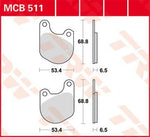 TRW All Round Sintered Metal Brake Pads For Harley Davidson FX 1200 1974-1979 Front