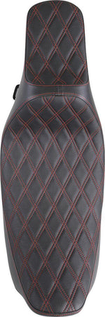 Drag Specialties Extended Reach Predator III Double Diamond Seat For Harley Davidson FLHR 1340 1997-1998 - Black