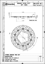 Brembo Supersport Racing Xtra Twin Brake Disc Kit For Yamaha MT-10 ABS 2016-2023 Front