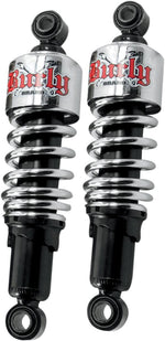 Burly Slammer Shocks For Harley Davidson XL 1200 C 1996-2003 267.00 mm (10.50") - Black Chrome