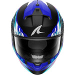 Shark Ridill 2 Full Face Motorcycle Helmet - Raceblock Mat KVB