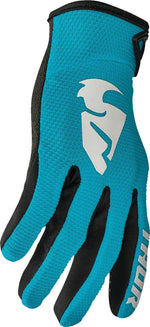 Thor Womens Sector Gloves - Aqua Black White