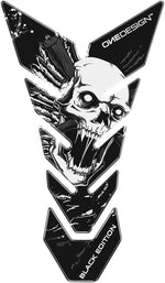 Onedesign Resin/Soft Touch Tank Pad Skull - Black/Multi