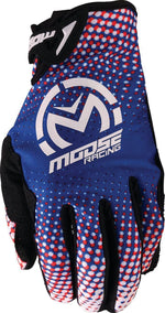 Moose Racing SX1 Gloves - Black Blue Red White