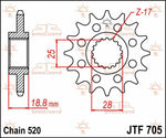 JT Sprocket For Aprilia RSV 1000 1998-2003 Front 16T