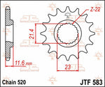 JT Sprocket For Yamaha TTR250 1994-2003 Front 14T