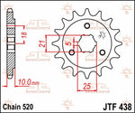 JT Sprocket For Suzuki DR750S 1988-1989 Front 15T