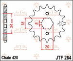 JT Sprocket For Honda C 90 Z 1975-1982 Front 15T
