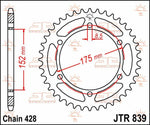 JT Sprocket For Yamaha DT125R 1988-2002 Rear 55T