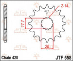JT Sprocket For Yamaha DT125R 1988-2002 Front 17T