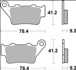Brembo CC Prime Carbon Ceramic Brake Pads For CCM 644 2003-2005 Rear
