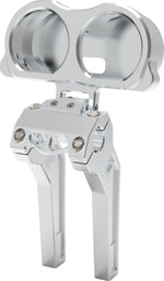 LA Choppers Dual Gauge Mount For Performance Risers For Harley Davidson FLTRK 1868 ABS 2020-2024 - Unfinished