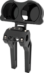 LA Choppers Dual Gauge Mount For Performance Risers For Harley Davidson FLD 1690 2012-2013 - Black