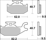 Brembo Carbon Ceramic Prime Line Brake Pad For Benelli Caffenero 250 2008-2014 Rear