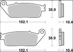 Brembo Prime Carbon Ceramic Brake Pads For Yamaha VP 125 2008-2013 Front