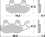 Brembo SD Prime Sintered Brake Pads For Yamaha YXC700 4X4 2018 Rear
