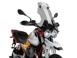 Puig Touring Screen With Extender For Moto Guzzi V85 Evocative Graphics 2021-2023 - Clear