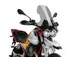 Puig Touring Screen For Moto Guzzi V85 Evocative Graphics 2021-2023 - Dark Smoke