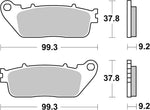 SBS HF Street Ceramic Organic Rear Brake Pads For Honda CB1000R 2008-2017