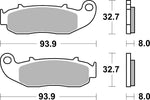 SBS HF Street Ceramic Organic Front Brake Pads For Fantic TZ 200 RR 2010