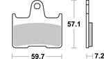 SBS LS Street Excel Sintered Rear Brake Pads For BMW M 1000 RR 2021-2024