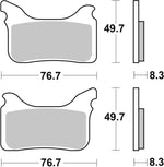 SBS HS Street Excel Sintered Front Brake Pads For Aprilia Pegaso 650 Factory 2007-2009